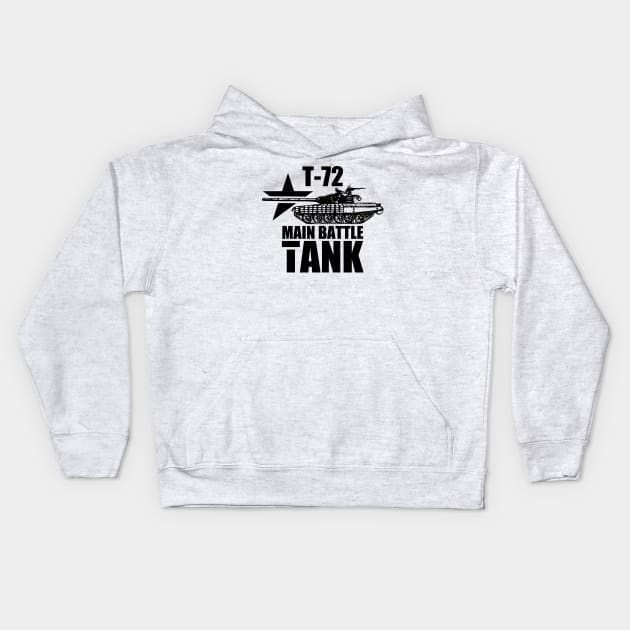 T-72 Tank Kids Hoodie by Firemission45